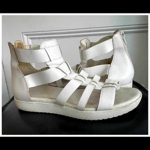 Vagabond Women's White Leather Sandals Size 38